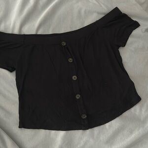 Off the shoulder crop top